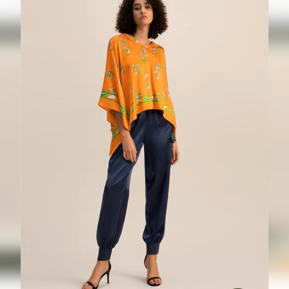 Nwt Joie silk navy blue pants - Picture 12 of 12